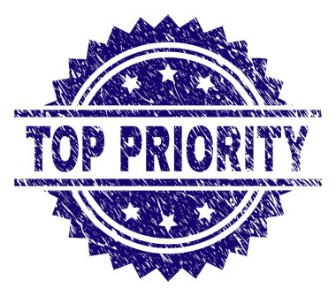 Grunge öncelikli damga mühür dokulu