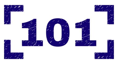 Grunge 101 damga mühür köşeler arasında dokulu