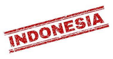 Dokulu Endonezya damga mühür çizik