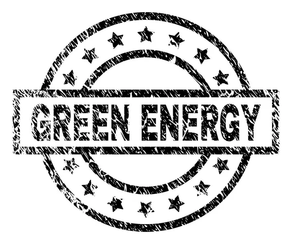 Grunge texturizado GREEN ENERGY selo — Vetor de Stock