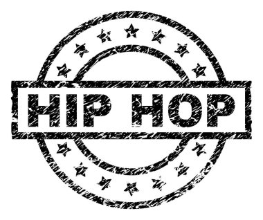 Dokulu Hip Hop damga mühür çizik