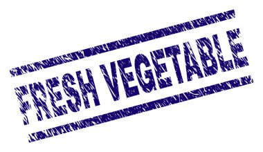 Grunge taze sebze damga mühür dokulu