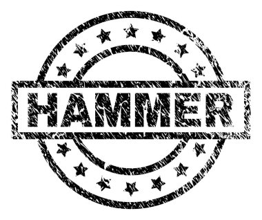 Dokulu çekiç damga mühür çizik