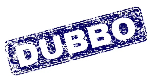 Yuvarlatılmış dikdörtgen damga grunge Dubbo çerçeveli