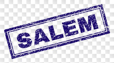 Grunge Salem dikdörtgen damgası