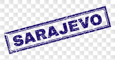 Çizik Saraybosna dikdörtgen damgası