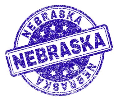 Dokulu Nebraska damga mühür çizik