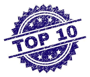 En iyi 10 damga mühür grunge dokulu