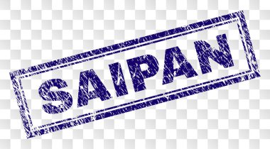 Grunge Saipan dikdörtgen damgası