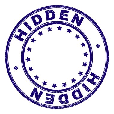 Grunge gizli yuvarlak damga mühür dokulu