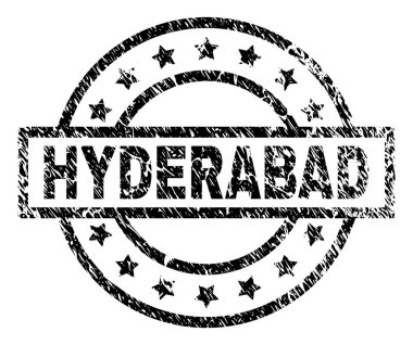 Grunge Hyderabad damga mühür dokulu
