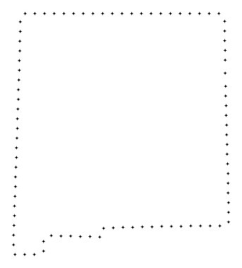 Nokta vuruş yeni Meksika devlet harita