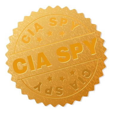 Altın CIA ajanı rozet damgası