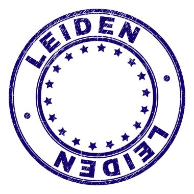 Damga mühür yuvarlak çizik dokulu Leiden