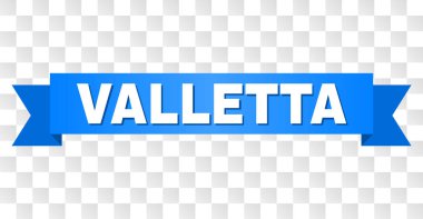 Mavi kurdele Valletta başlık ile