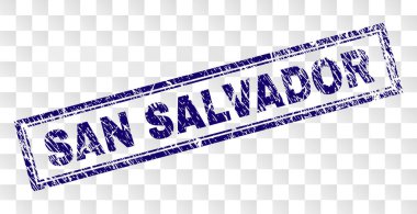 Grunge San Salvador dikdörtgen damgası