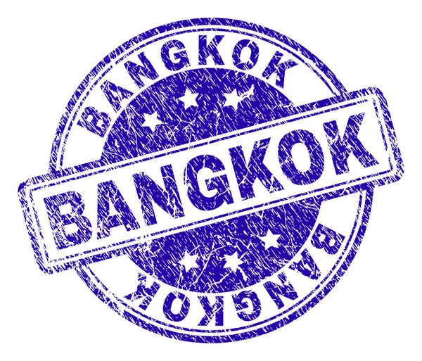 Zerkratzte texturierte Bangkok Stempelsiegel — Stockvektor
