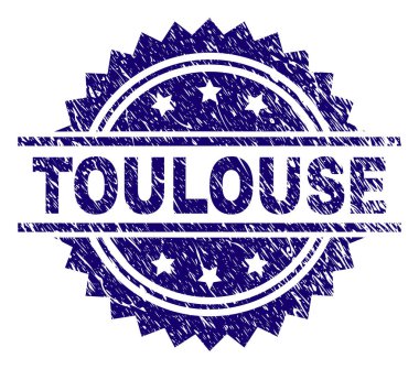 Grunge Toulouse damga mühür dokulu