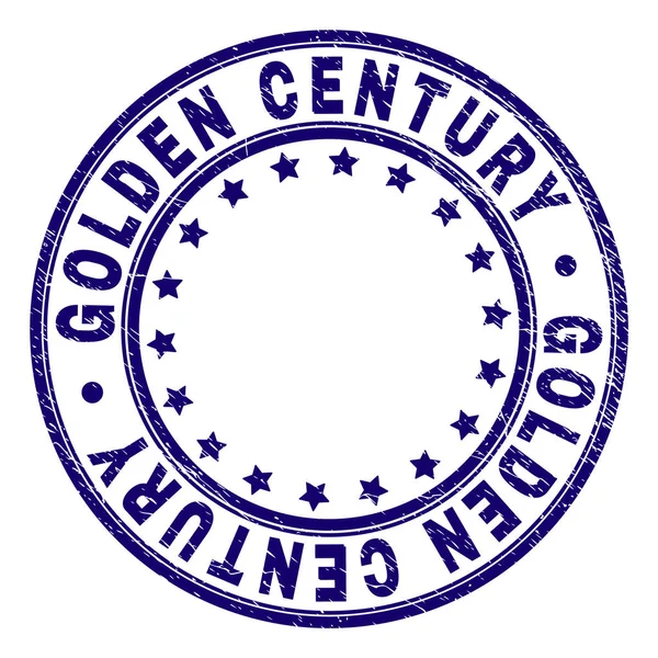 Grunge Texturé GOLDEN CENTURY Sceau rond — Image vectorielle