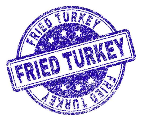 Grunge Textured FRIED TURKEY Stamp Seal