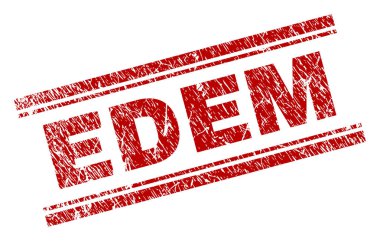 Dokulu Edem damga mühür çizik