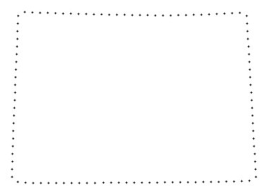 Noktalı kontur Colorado devlet harita