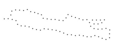 Noktalı kontur Java Adası Haritası