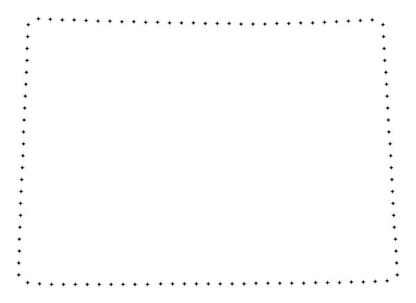 Colpo punteggiato Colorado State Map — Vettoriale Stock