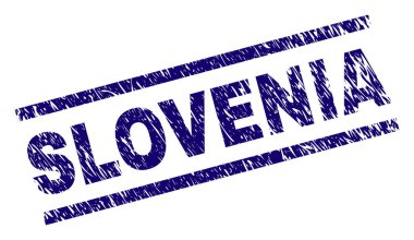 Grunge Slovenya damga mühür dokulu