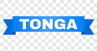 Tonga metin ile mavi şerit