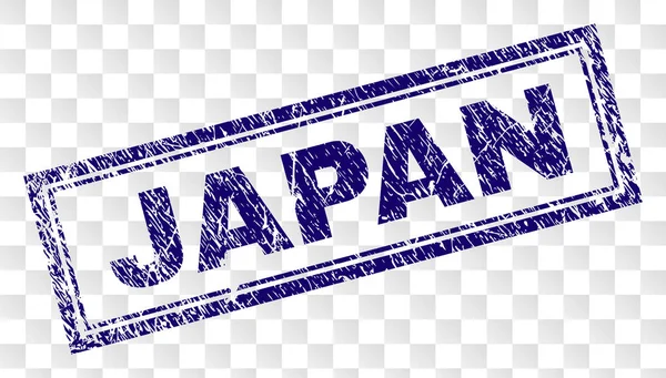 Sello de rectángulo JAPÓN rayado — Vector de stock