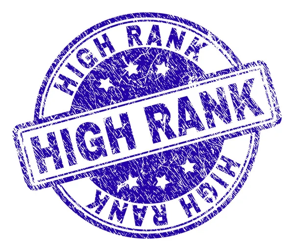 Подряпана текстура HIGH RANK штамп ущільнення — стоковий вектор