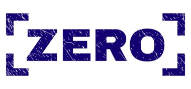 Çizik dokulu sıfır damga mühür köşeleri içinde