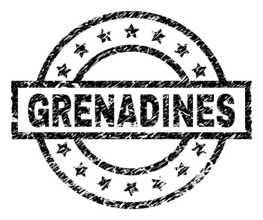 Grunge Grenadinler damga mühür dokulu