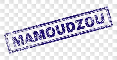 Çizik Mamoudzou dikdörtgen damgası