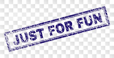 Sadece eğlenceli dikdörtgen kaşe çizik