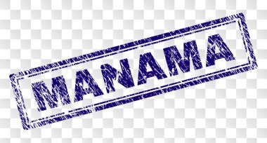 Çizik Manama dikdörtgen damgası