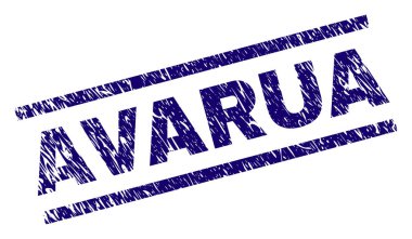 Dokulu Avarua damga mühür çizik