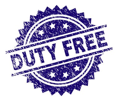 Grunge Duty Free damga mühür dokulu