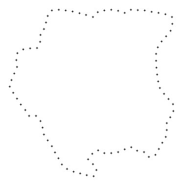 Nokta kontur Surinam Haritası