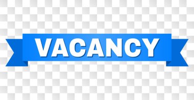 Mavi şerit Vacancy açıklamalı alt yazılı