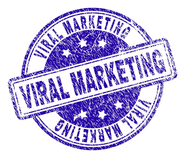 Грандж текстурований VIRAL MARKETING Штамп Seal — стоковий вектор