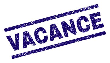 Dokulu Vacance damga mühür çizik
