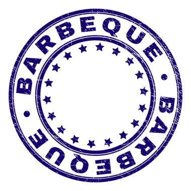 Dokulu Barbekü yuvarlak damga mühür çizik