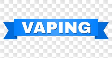 Vaping resim yazısı ile mavi şerit