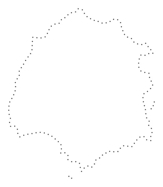 Плямистий інсульт Тассос Грецький острів Карта — стоковий вектор