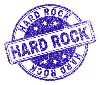 Dokulu Hard Rock damga mühür çizik