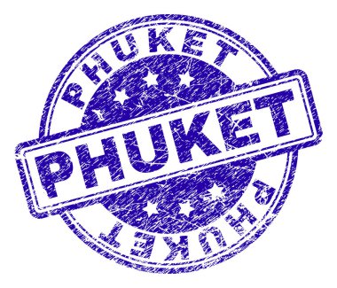 Grunge Phuket damga mühür dokulu