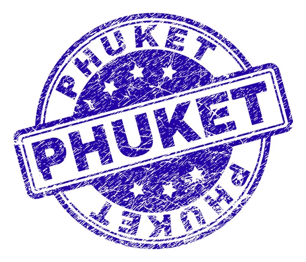 Grunge Textured PHUKET Stamp Seal — Stock Vector