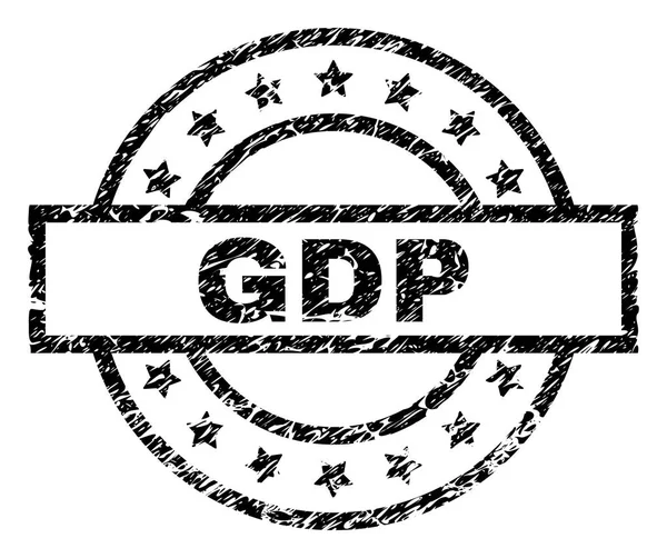 划痕纹理 gdp 邮票印章 — 图库矢量图片